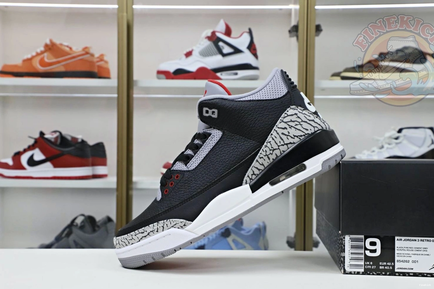 3 Air retro Jordan  Jordan 2018（854262-001） blackcement 0818